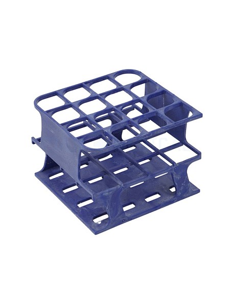 Plastic Test Tube Rack Blue Without Test Tubes